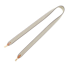 Load image into Gallery viewer, HERMES Bandouliere Angles Cortage Pull Noir/Jaune Milton/Gold Swift Leather Canvas Size 1&quot;/41.3&quot;
