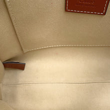 将图像加载到图库查看器中，Chloe Woody 2WAY Tote Bag Beige/BrownCHC21WS397E6690U Canvas Leather Size Small
