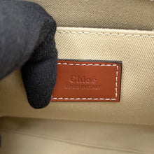 将图像加载到图库查看器中，Chloe Woody 2WAY Tote Bag Beige/BrownCHC21WS397E6690U Canvas Leather Size Small
