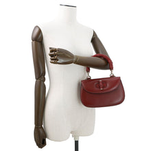 Load image into Gallery viewer, GUCCI Bamboo 1947 Top Handle Bag Rosso Ancora Red827815 Leather Size Small

