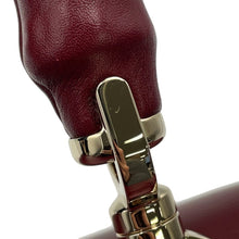 Load image into Gallery viewer, GUCCI Bamboo 1947 Top Handle Bag Rosso Ancora Red827815 Leather Size Small
