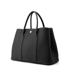 将图像加载到图库查看器中，HERMES Garden Party Black Negonda Leather Size TPM
