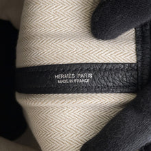 将图像加载到图库查看器中，HERMES Garden Party Black Negonda Leather Size TPM
