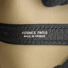Load image into Gallery viewer, HERMES Garden Party Trench/Black Toile H Negonda Leather Size TPM
