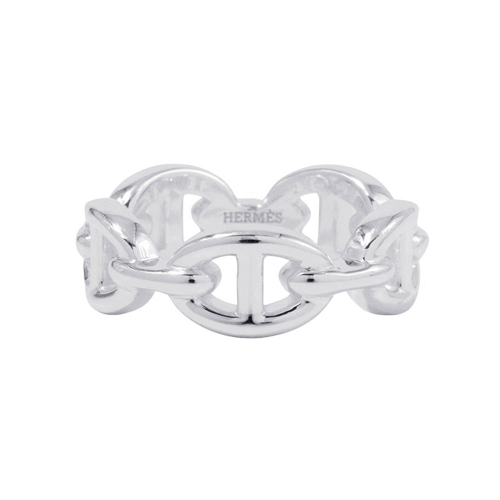 HERMES Chaine d'Ancre Anchene Ring Size PM/52/#12 SV925