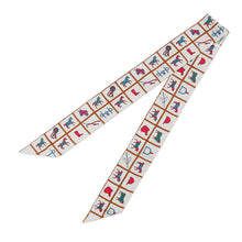 将图像加载到图库查看器中，HERMES Twilly Couvertures et Tenues de jour Cream/Blanc/Rose Silk100%
