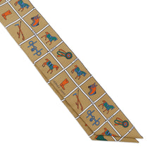 Load image into Gallery viewer, HERMES Twilly Couvertures et Tenues de jour Mordre/Blanc/Blue Silk100%
