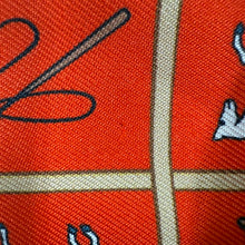 将图像加载到图库查看器中，HERMES Twilly Couvertures et Tenues de jour Vermillon /Beige/White Silk100%
