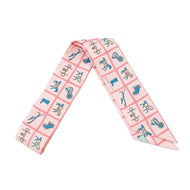 HERMES Twilly Couvertures et Tenues de jour Rose/Blue/Vert Silk100%