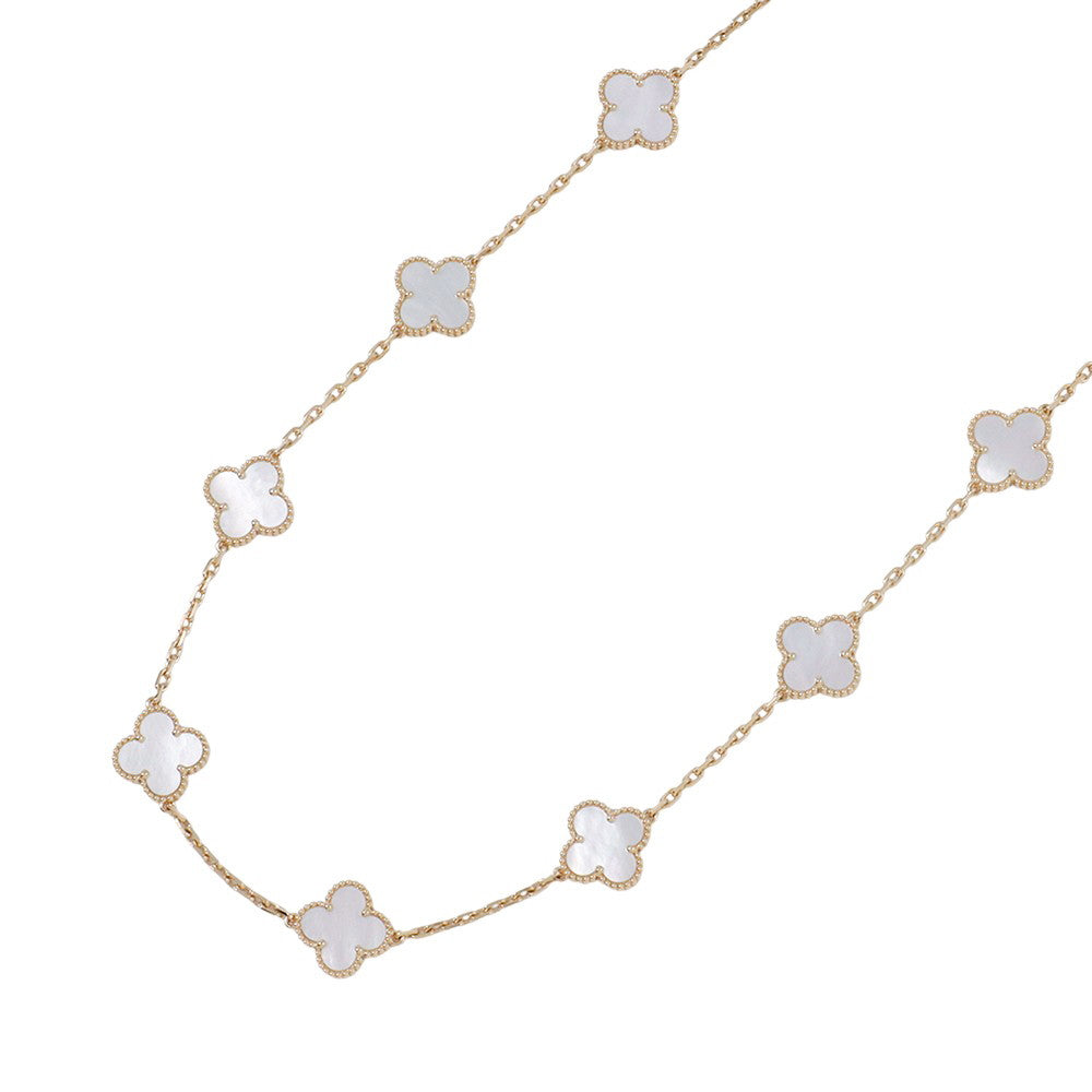 Van Cleef & Arpels Vintage Alhambra Necklace 10 MotifsVCARA42800 18K Yellow Gold
