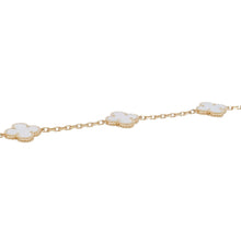 将图像加载到图库查看器中，Van Cleef &amp; Arpels Vintage Alhambra Necklace 10 MotifsVCARA42800 18K Yellow Gold
