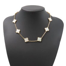将图像加载到图库查看器中，Van Cleef &amp; Arpels Vintage Alhambra Necklace 10 MotifsVCARA42800 18K Yellow Gold
