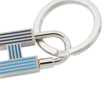 将图像加载到图库查看器中，HERMES Cadena Quiz Key Ring Camail de BlueH077309FP02 Metal
