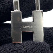 将图像加载到图库查看器中，HERMES Cadena Quiz Key Ring Camail de BlueH077309FP02 Metal
