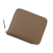 将图像加载到图库查看器中，HERMES Azap compact silk in Etoupe Epsom
