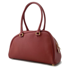 Load image into Gallery viewer, BURBERRY Shield Twin Bowling Bag Red8102174 Leather Size Small
