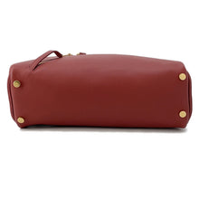 Load image into Gallery viewer, BURBERRY Shield Twin Bowling Bag Red8102174 Leather Size Small
