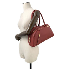 Load image into Gallery viewer, BURBERRY Shield Twin Bowling Bag Red8102174 Leather Size Small
