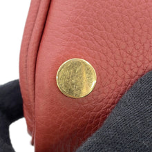 Load image into Gallery viewer, BURBERRY Shield Twin Bowling Bag Red8102174 Leather Size Small
