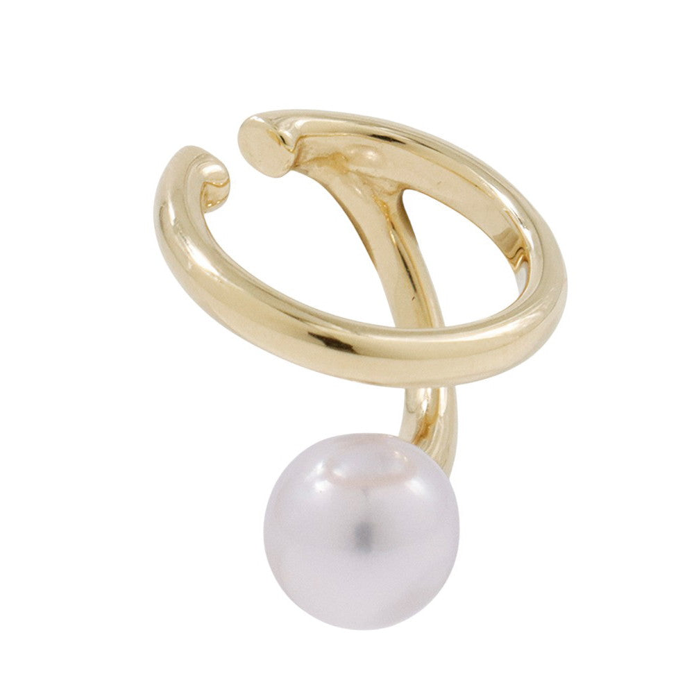 MIKIMOTO Pearl ear cuff 18K Yellow Gold