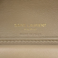 Load image into Gallery viewer, SAINT LAURENT PARIS Cassandra Matelasse Multifold Wallet Dark Beige692061 Leather
