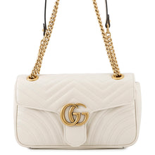 Load image into Gallery viewer, GUCCI GG Marmont ChainShoulder Bag Beige443497 Leather
