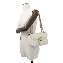 Load image into Gallery viewer, GUCCI GG Marmont ChainShoulder Bag Beige443497 Leather
