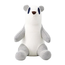 将图像加载到图库查看器中，HERMES Plush Panda &quot;Emile/Epope&quot; Blue・IndigoH103882M 01 Cotton100%
