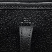 将图像加载到图库查看器中，HERMES Evelyne Long Black Taurillon Clemence Size TPM
