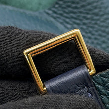 将图像加载到图库查看器中，HERMES Picotin Lock Casaque2 Blue Nuit/Vert Cypress/Black Taurillon Clemence Size MM
