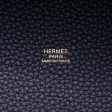 将图像加载到图库查看器中，HERMES Picotin Lock Casaque2 Blue Nuit/Vert Cypress/Black Taurillon Clemence Size MM
