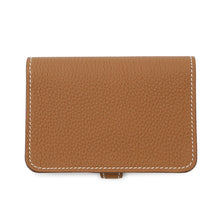 Load image into Gallery viewer, HERMES Dogon Card Case Gold Togo Leather
