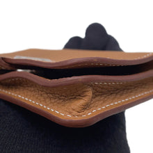 Load image into Gallery viewer, HERMES Dogon Card Case Gold Togo Leather
