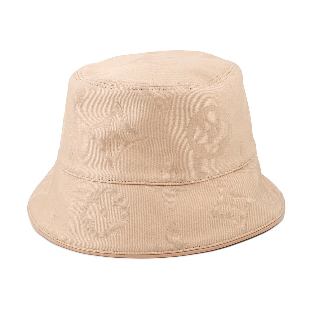 LOUIS VUITTON Bucket hat/Monogram flower tile BeigeM7167S Cotton100%