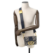 Load image into Gallery viewer, Dior Oblique Montaigne NavyM9204UTZQ Canvas Leather
