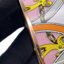 Load image into Gallery viewer, HERMES Email Bangle Size GM Pink/Orange/Gold Metal Cloisonne
