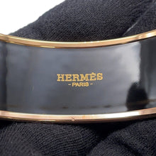 Load image into Gallery viewer, HERMES Email Bangle Size GM Pink/Orange/Gold Metal Cloisonne
