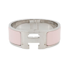 Load image into Gallery viewer, HERMES Clic Clac H Size PM Rose Candor/Silver Metal Enamel
