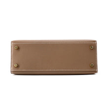 Load image into Gallery viewer, HERMES Kelly Sellier Verso Etoupe/Bamboo Vomadam Size 25
