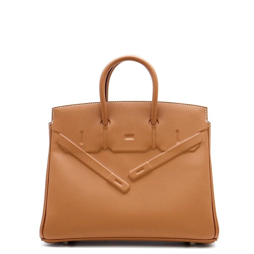 HERMES Birkin Shadow Gold Swift Leather Size 25