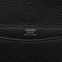 将图像加载到图库查看器中，HERMES Steve Light Junior Black Togo Leather
