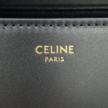 Load image into Gallery viewer, CELINE Teen Nino 2-Way Handbag Black118113GG2.38NO Smooth Satined Calf Leather
