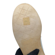Load image into Gallery viewer, CHANEL CC logo loafers SilverG45663 Leather Size 37C
