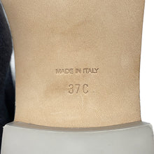 Load image into Gallery viewer, CHANEL CC logo loafers SilverG45663 Leather Size 37C
