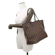 将图像加载到图库查看器中，LOUIS VUITTON Neverfull CeriseN41358 Damier Ebene Canvas Size MM
