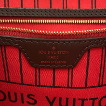 将图像加载到图库查看器中，LOUIS VUITTON Neverfull CeriseN41358 Damier Ebene Canvas Size MM
