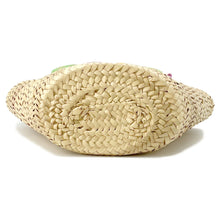 将图像加载到图库查看器中，GUCCI Logo Basket Bag Yellow/Natural782381 Straw Leather
