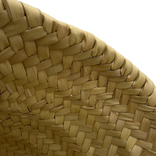 将图像加载到图库查看器中，GUCCI Logo Basket Bag Yellow/Natural782381 Straw Leather
