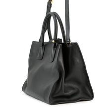 将图像加载到图库查看器中，PRADA 2way Handbag BlackBN2626 Leather
