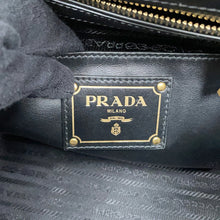 将图像加载到图库查看器中，PRADA 2way Handbag BlackBN2626 Leather
